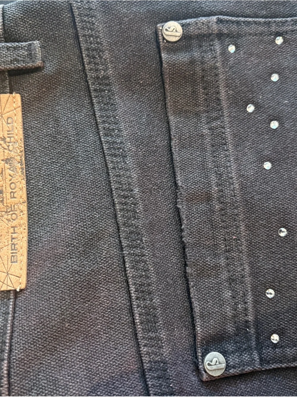 Birth Of Royal Child Diamond Jorts Black